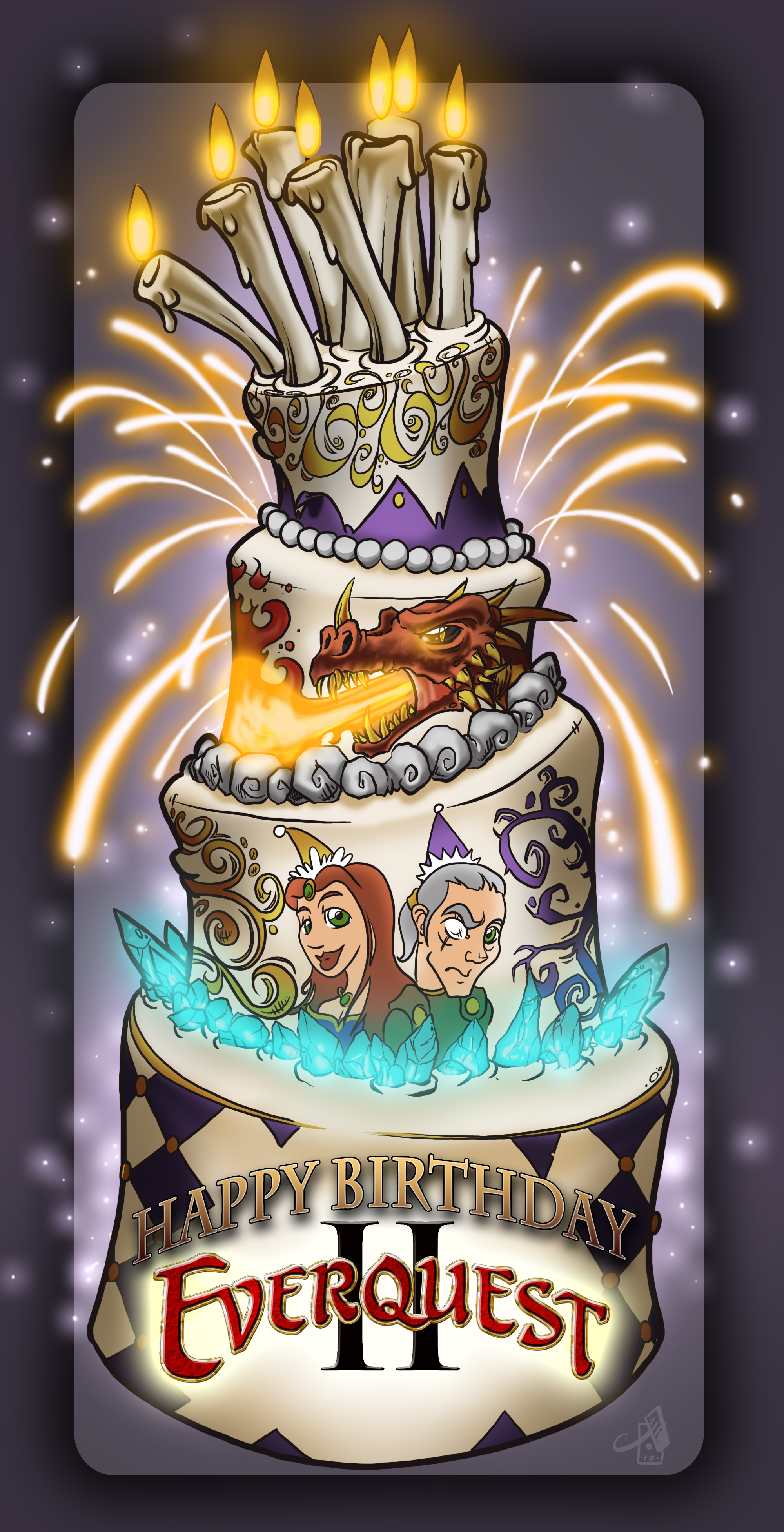EverQuest II 7th Anniversary Cake